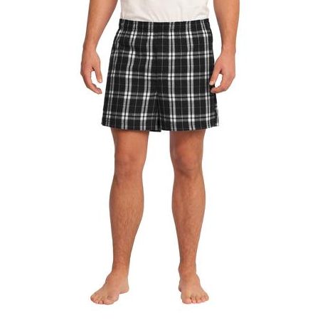District ®  - Young Mens Flannel Plaid Boxer. DT1801
