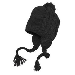 District ®  - Cabled Beanie with Pom DT617